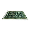 thumbnail image 2 of Ahgly Company Machine Washable Indoor Rectangle Persian Turquoise Blue Traditional Area Rugs, 8' x 12', 2 of 4