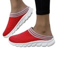 thumbnail image 5 of Women's Slip On Walking Shoes Comfortable for City Exploration Breathable Mesh Knit On Casual Shoes For Women Lightweight Comfortable Flat Loafers For Daily Wear Spring Summer Fall, 5 of 5