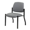 thumbnail image 6 of Boss Office Products Armless Vinyl & Steel Guest Chair, 300-lb. Capacity, Gray/Black, 6 of 9