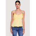 thumbnail image 2 of Women's Pleated Crochet Trim Split Front Cami, 2 of 4