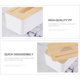 thumbnail image 4 of Tapa de madera blanca 111343, caja de pañuelos cuadrada - caja de pañuelos cuadrada Kuyhfg Sin marca, 4 of 5