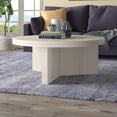 thumbnail image 6 of Evelyn&Zoe Holm 36" Wide Round Coffee Table, Alder White, 6 of 10