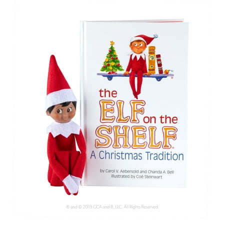 The Elf on the Shelf: A Christmas Tradition - Boy Scout Elf with Brown Eyes - Includes Artfully Illustrated Storybook, Keepsake Box and Official Adoption Certificate