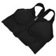 thumbnail image 4 of Sujetador deportivo con cremallera frontal transpirable, sujetador acolchado con tiras para mujer, sujetador de entrenamiento con espalda cruzada inalámbrica, negroNegro L, 4 of 9