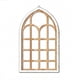 thumbnail image 2 of Espejo de ventana arqueado Espejos de pared decorativos Decoración de pared Espejo de arco de ventana Marrón, 2 of 6