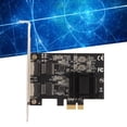 thumbnail image 4 of Tarjeta de red PCIe tarjeta Ethernet Gigabit PCI Express de doble puerto RJ 45 para PC de escritorio, 4 of 8