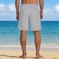 thumbnail image 5 of Fmbrln Mens Shorts Summer Fashion Casual Elastic Waist Drawstring Stripe Shorts Loose Lightweight Beach Vacation Shorts, 5 of 8
