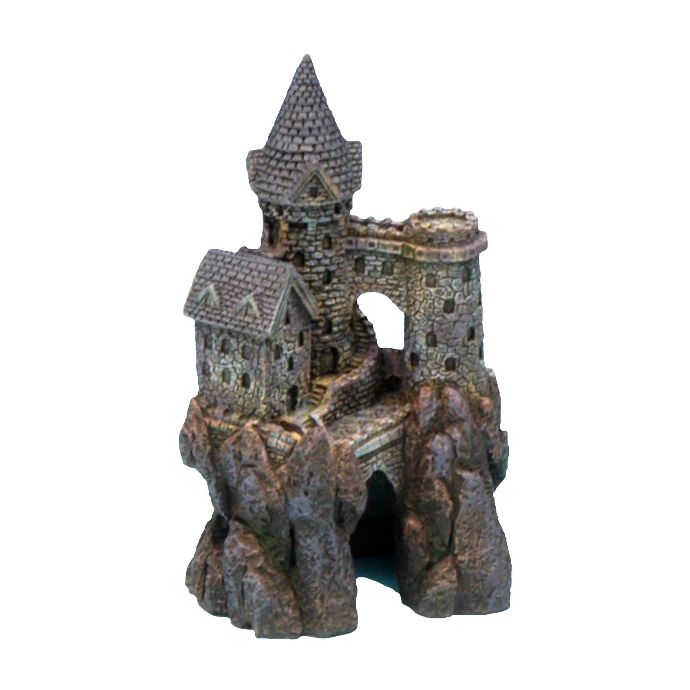 Penn-Plax Age-of-Magic Wizard's Castle Aquarium Decoration – Small