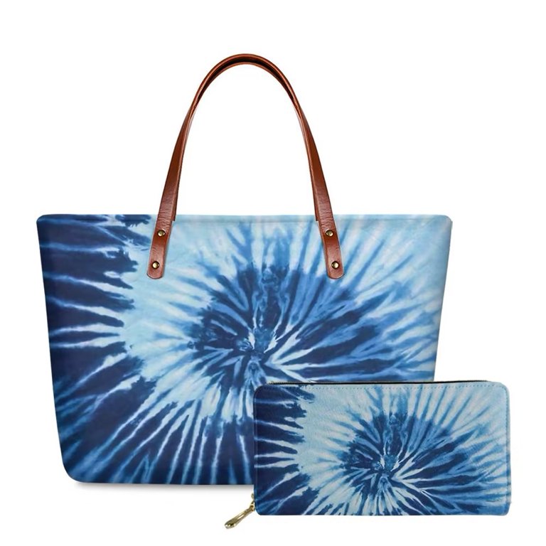 Swirl Leather Tote Bag