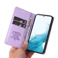 thumbnail image 5 of Wallet Case for Samsung Galaxy S23, Business Style PU Leather Magnetic Adsorption Flip Folio Cover with Kickstand Card Slots Cash Holder Soft Silicone Shockproof Protective Case,Purple, 5 of 9