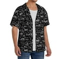 thumbnail image 4 of Balery Travel The World Men's Casual Button Down Shirt Short Sleeve Textured Summer Cuban Beach Shirts-3X-Large, 4 of 7