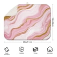 thumbnail image 2 of Pink Marble Gold Line Pattern Dish Drying Mat for Kitchen 1 Pack, Ultra Absorbent Microfiber Dishes Drainer Mats,18"x24", 2 of 4