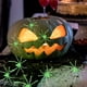 thumbnail image 3 of Fiudx Araña Luminosa, Decoración Aterradora de Halloween, Diseño de Telaraña de Plástico Reutilizable, Uso Seguro para Fiestas Infantiles, Incluso para Escolares En Casa, Efecto Verde Brillante, 3 of 4
