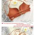 thumbnail image 3 of Underwear for Womens Criss Cross Back Front Snap Closure Bras Casual Fashion Thick Seamless Breathable Bralette, 3 of 5