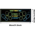 thumbnail image 2 of Squat Target Mat with Foot Position Guide, Non-Slip, Diatomaceous Earth Rubber, 13.78 x 31.5 Inch, for Squats, Lunges and Core(Q), 2 of 6