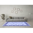 thumbnail image 3 of Ahgly Company Indoor Rectangle Persian Blue Traditional Area Rugs, 5' x 7', 3 of 4