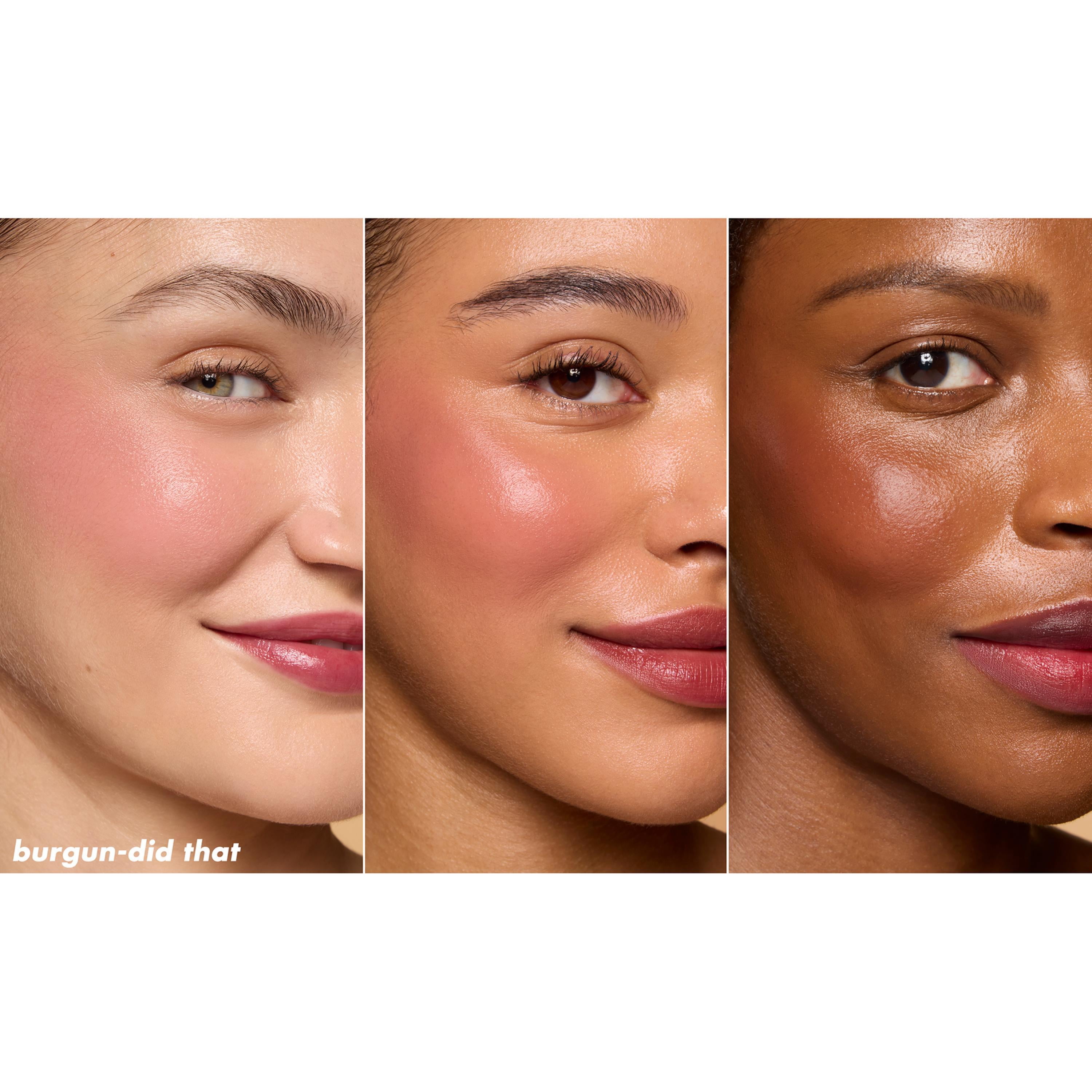 e.l.f. Sheer For It Blush Tint, Buildable Stain For Lips + Cheeks, Burgun-did That, 0.22 fl oz