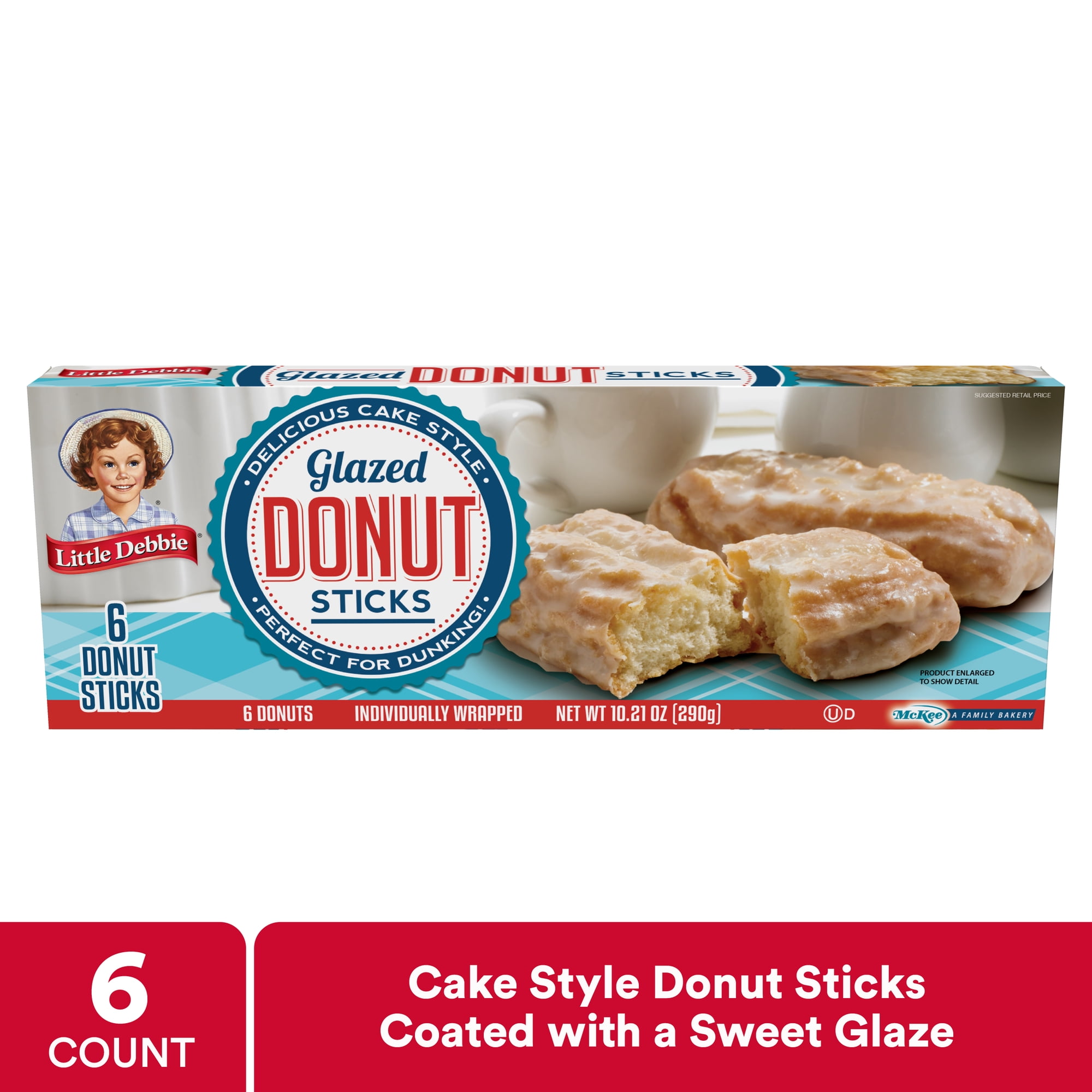 Little Debbie Glazed Donut Sticks, 10.21 oz (6 count)