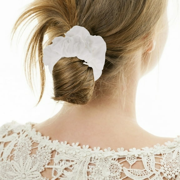 TEHAUX 5Pcs Soft Cotton Tie Dye Hair Bands for Thick Hair High Elasticity Ponytail Holders