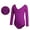 Deep Purple, variant on 5-16T Girls Summer Open Crotch Dance Outfit Gymnastics Leotards for Kids Toddler Cotton Practice Clothing Long-Sleeved Biketards for Girls