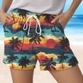 thumbnail image 5 of COMVALUE Women's Plus Size Swim Shorts Quick Dry Beach Boardshorts Swimwear Bottom Trunks 2026 (Orange, XL), 5 of 5