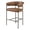 Brown, variant on New Pacific Direct Kaiden KD Faux Leather Counter Stool in Cano Black (Set of 2)