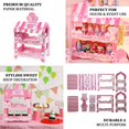 thumbnail image 4 of Efavormart 18" | 2 Tier Sweet Shop Cardboard Cupcake Stand, Candy Cart Disposable Lollipop Holder, 4 of 11