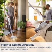 BISSELL PowerClean 200W Cordless Stick Vacuum, for Carpet & Hard Floors Self-Standing, Tangle-Free 40 min run time 4172