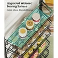 thumbnail image 3 of 10-Tier Adjustable Over the Door Pantry Organizer with 2 Sets Hooks Fits Most Doors, Hanging Spice Rack for Pantry Door Organizer And Storage, Black, 3 of 15