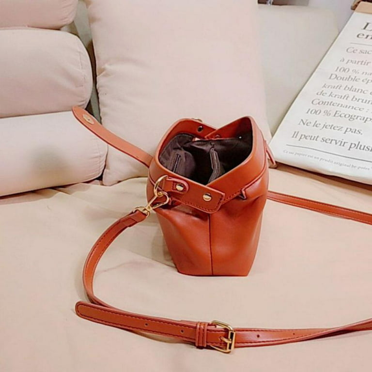 Leather Crossbody Bags for Women Shoulder Bags Handmade Phone Purse Handbags Vintage Small Nice Little Messenger Bag, Size: One size, Brown