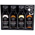 thumbnail image 1 of SMP Kit Edici&oacute;n Especial Salsas &ndash; Pack 4 Botellas (Salsa de Serrano, Blanca, Aguachile y Ajo) 100% Natural, Sin Conservadores &ndash; Botana y Carne Asada, 1 of 3