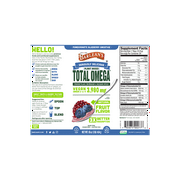 Barleans Plant Based Total Omega 3 · 6 · 9, Pomegranate Blueberry Smoothie, 3,980 mg, 16 oz (454 g)