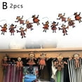 thumbnail image 1 of Banderines vintage de Halloween de madera con diseño de terror, banderines vintage de Halloween, decoración de pared, 1 of 7