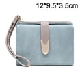 thumbnail image 2 of Monedero de estilo corto para mujer, monedero lateral suave de PU esmerilado, 2 of 5