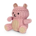 thumbnail image 4 of Pink Bear Rattan Storage Basket with Lid Decorative Home Decor Hand Woven Shelf Organizer Cute Handmade Handcrafted Gift Art Decoration Artwork Wicker, 4 of 6