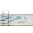thumbnail image 4 of Unique Loom Outdoor Coastal Collection Area Rug - Bodrum (2' x 8' Runner Ivory/Navy Blue), 4 of 6