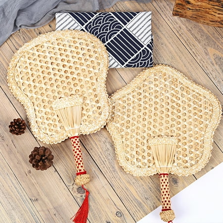 

Bcloud Hand Fan Practical High Toughness PP Woven Handheld Cooling Fan for Home