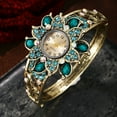 thumbnail image 3 of New diamond-studded large lace quartz watch with hollow alloy bracelet watch, 3 of 8
