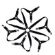 thumbnail image 1 of Toystoory Elastic Bed Sheet Holder Clip Fastener  Bed Covers Mattress Sheets for Juegos de cama Negro, 1 of 1
