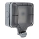 thumbnail image 3 of Enchufe impermeable de 3 orificios, enchufe de pared para exteriores, tomas de corriente con protección contra fugas, 220V, 3 of 13