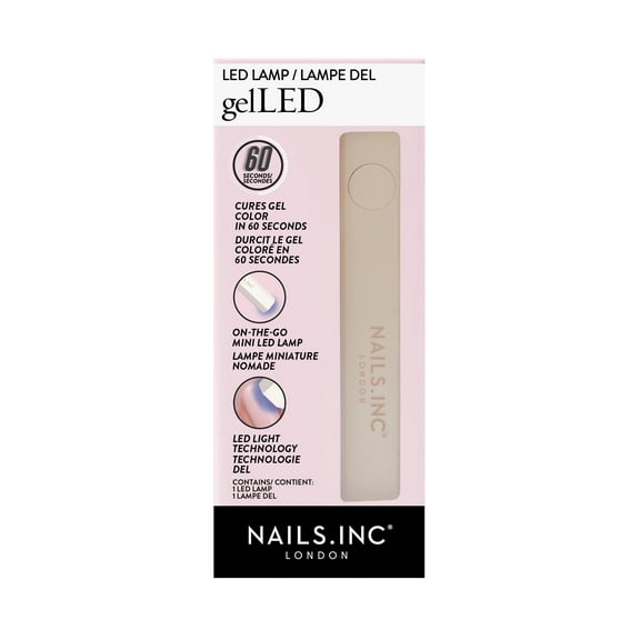 Nails.INC x Sensationail GelLED On-The-Go Mini Portable LED Lamp, Cures in 60 Seconds