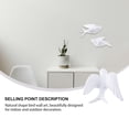 thumbnail image 2 of 4 Pcs  Nordic Ceramic Decor 3D Bird Wall Hanging Background Crafts for Home Decor, 2 of 6