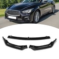 thumbnail image 4 of Alerón De Parachoques, 3 Piezas Conveniente Divisor De Parachoques Delantero Larga Vida útil Resistente Para Modificar Su Automóvil Para Q50 Base Luxe Premium 2018-, 4 of 7