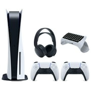 Sony PlayStation 5 Disc Version Console with Extra Controller, White