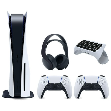 Sony PlayStation 5 Disc Version Console with Extra Controller, White