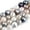 Antique White, variant on MATROOY 3 Strands 8mm Natural Agate Beads Luster Faceted Round Gemstone 47pcs/strand-SaddleCoffee