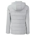 thumbnail image 3 of Women's Cutter & Buck Gray Pittsburgh Steelers Evoke Hybrid Eco Softshell Recycled Full-Zip Hoodie Jacket, 3 of 3