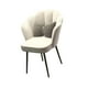 thumbnail image 5 of Taburete de tocador, silla decorativa suave con respaldo con patas de metal, silla de maquillaje, silla de comedor para salón, oficina, sala de estar Gris, 5 of 8