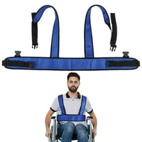 Universal Wheelchair Seat Belt, Safety Seat Belt Anti Fall with Adjustable Straps, Wheelchair Restraints for Elderly Harness, Safety Belt Wheelchair Soft Chest Lap for Disable Patients Seniors