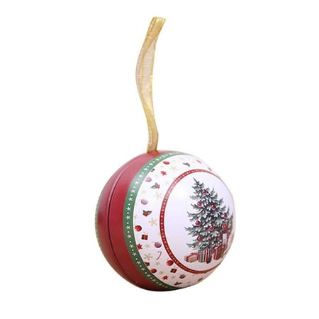 

Christmas Gifts Boxes Hanging Pendant Santa Claus Snowman Christmas Tree Ball Xmas Candy Box Random Color